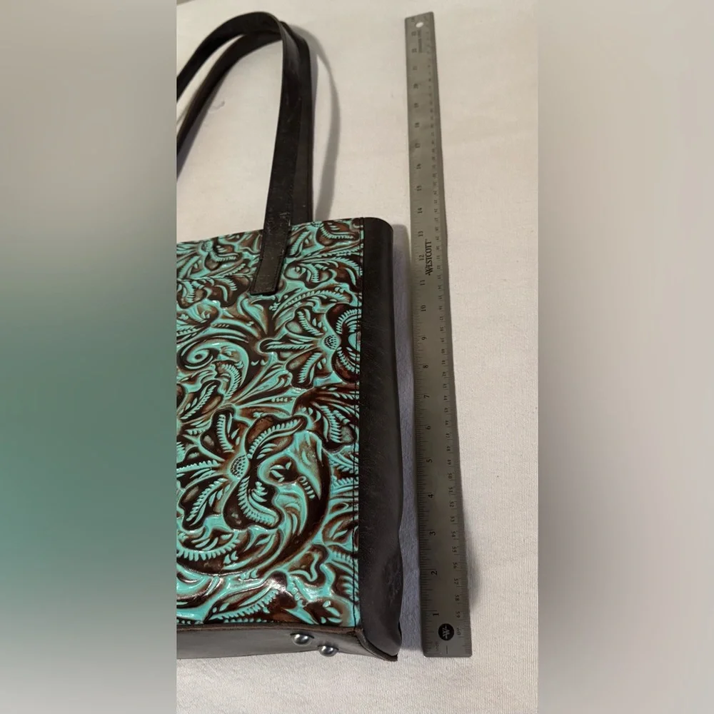 Elegant Patricia Nash Turquoise and Brown Tote Bag.
NWOT - Picture 10 of 11